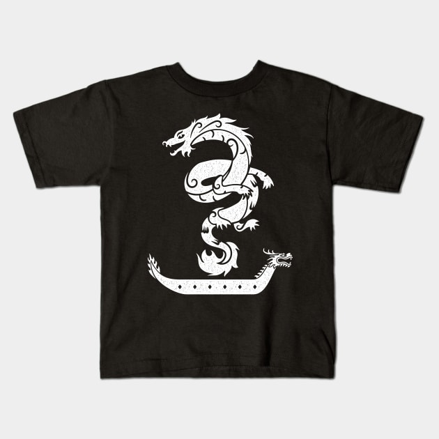 Dragon Boat Racing Vintage Look Kids T-Shirt by MarkusShirts